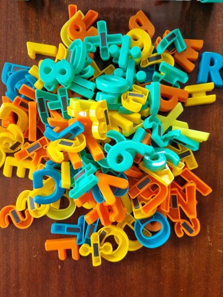 Game set - magnetic board letters numbers, dominoes, jumbling tower wooden block Carousel 9