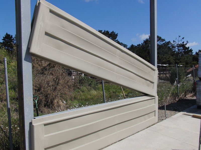 Fence Panel - Acoustic Noisewall - Light Grey 2.3 meter Carousel 2