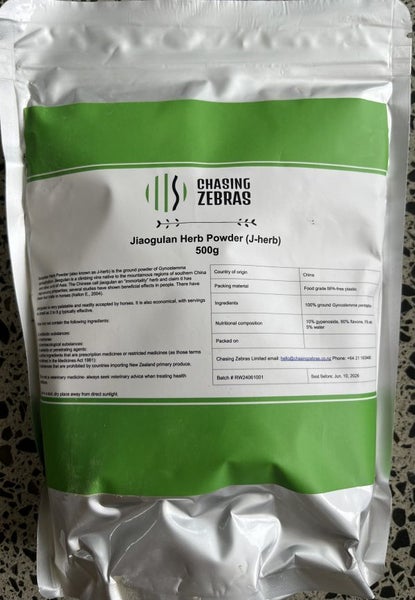 Jiaogulan – J herb powder (Gynostemma pentaphyllum) 500g Carousel 1