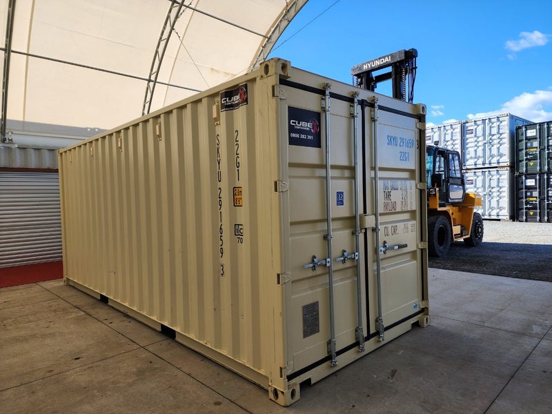 20ft GP Beige new build, one trip Shipping Container. CHRISTCHURCH62864737858563119