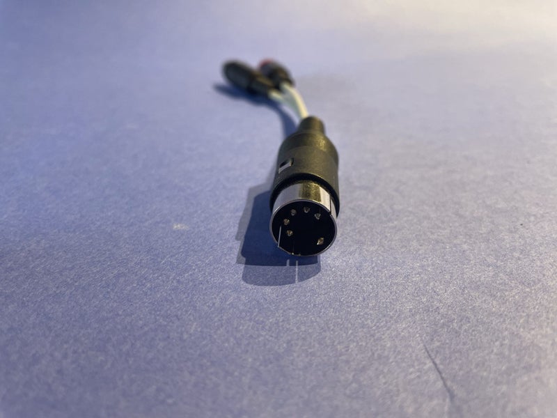 5 Pin male DIN to RCA female adapter cable input or output Carousel 1