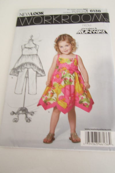 New Look 6136 WORKROOM - sizes ½-4 - 2 dresses Carousel 1