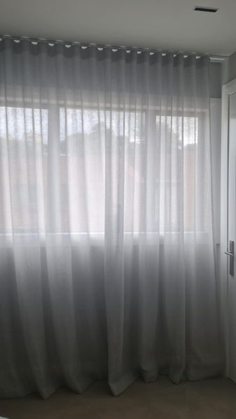 Curtains, rods, backing drapes. Beautiful but I have changed to shutters Carousel 4