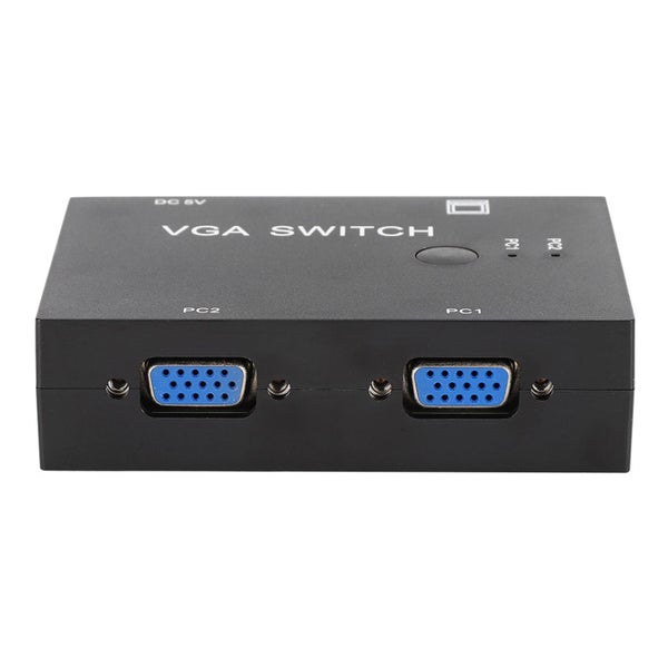 VGA Splitter Computer Accessory 2-In-1-Out 2 Port Switcher HD Display Carousel 1
