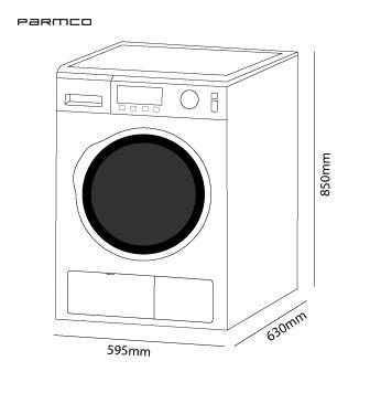 Parmco 8KG Dryer, Heat Pump, White, Pre-order Only Carousel 4