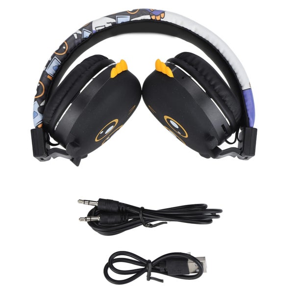 kids cartoon headphone stereo children headset YLFASHION Children Cartoon Carousel 5