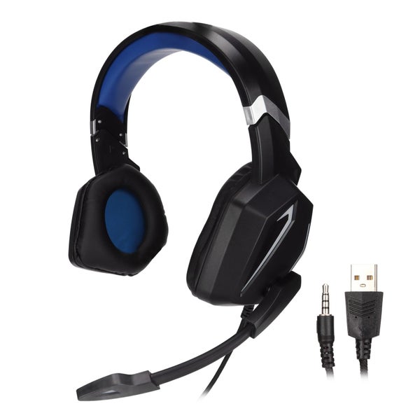 over ear headset Gaming Headphone Stereo RGB Light Memory Foam Earmuffs 3.5mm Carousel 5