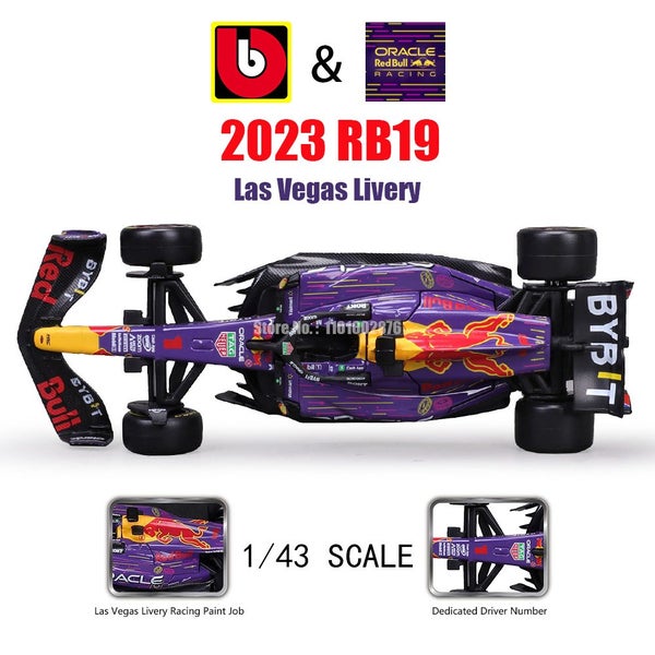 Bburago 1:43 2023 F1 Red Bull Racing RB19 Las Vegas Livery 1# Carousel 2