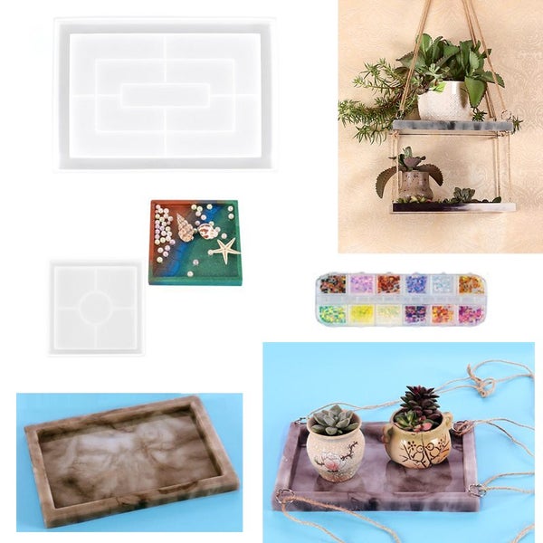 Rectangle Tray Silicone Moulds Resin Molds Set I1092WT0 Carousel 1