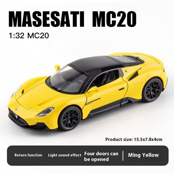 1:32 Scale MC20 Alloy Car Model w/ LED Lights & Sound Effects Carousel 1