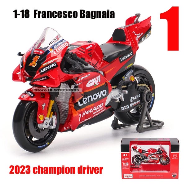 Maisto 1:18 2022 Yamaha Factory Racing Team #21 Morbidelli #20 Carousel 1