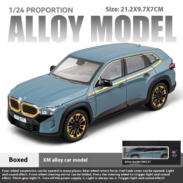1:24 Scale XM Alloy Car Toy Model with Sound & Light Effects Carousel 1