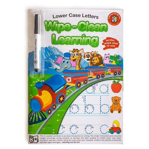 LCBF Wipe Clean Learning Book Lower Case Letters With Marker Carousel 1