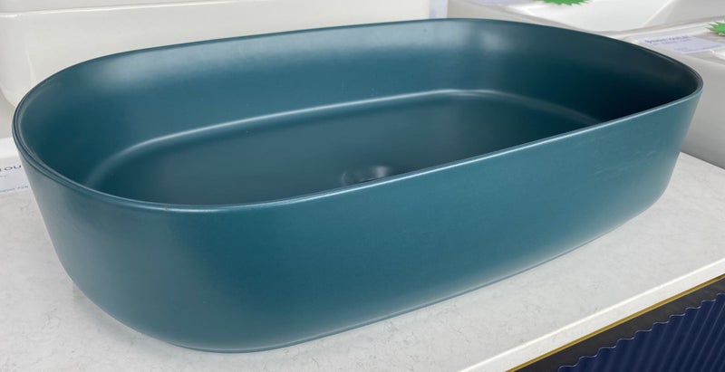 TONI OVAL VESSEL BASIN - EMERALD GREEN Carousel 1