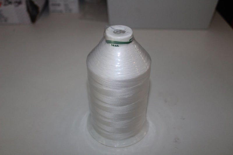 UPHOLSTERY LEATHER SEWING THREAD #40 WHITE UV Carousel 1