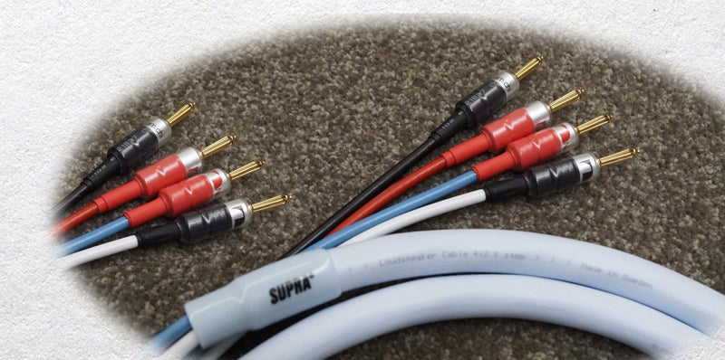 Supra Speaker cable 4x4 with Nakamichi 7 sticks terminal - 4m pair. Carousel 1