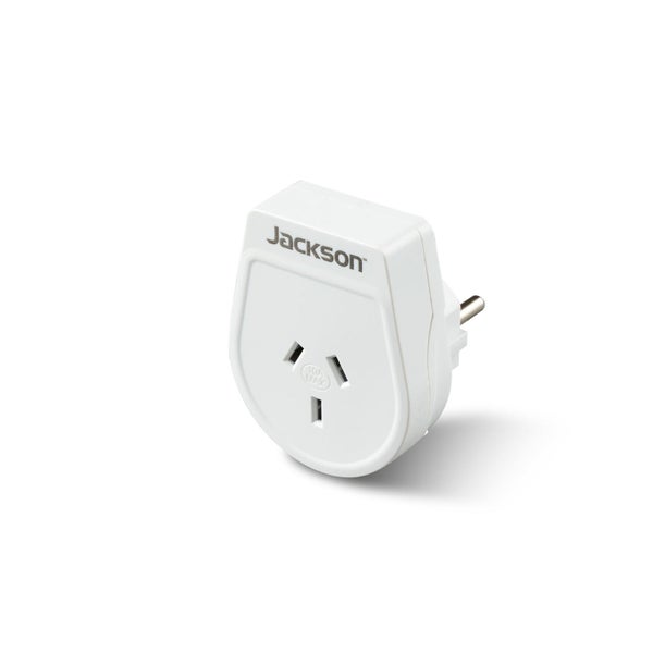 JACKSON Slim Outbound Travel Adaptor for use in Europe/Bali. Carousel 1