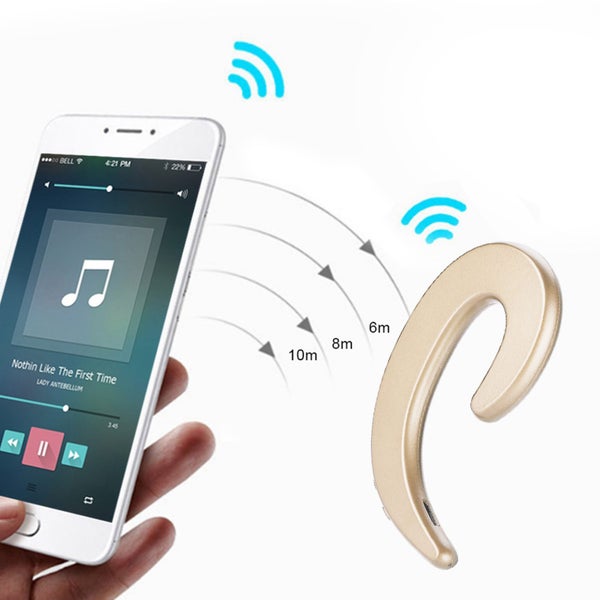 bone conduction bluetooth headset wireless earphone ear hook headphone painless Carousel 2
