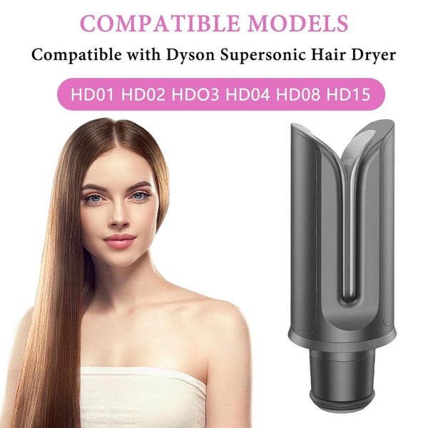 Hair Straightener Attachment for Dyson Hair Dryer,Hair Dryer Attachment Nozzle Carousel 2