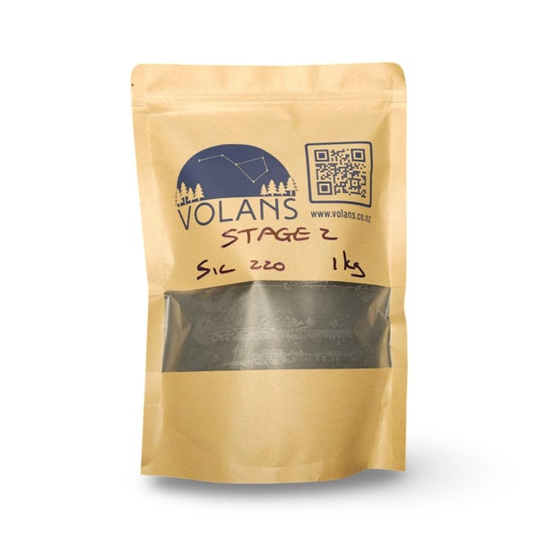 1kg Rock Tumbling Grit - Stage 2 Medium Silicon Carbide Grit (220 Mesh) Carousel 1