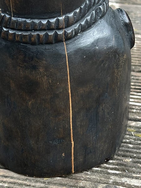 Vintage Ebonised African Tribal Hand-Carved Bust/Sculpture Carousel 12