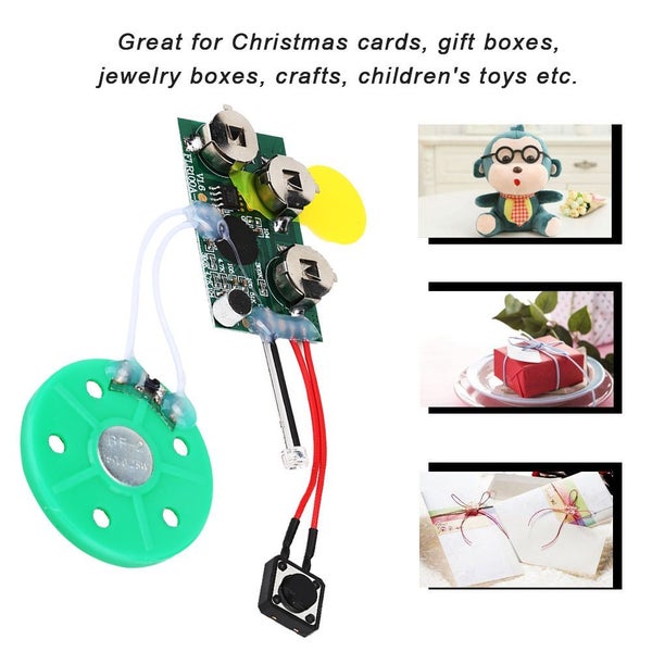 voice greeting module greeting card chip 30s DIY Greeting Card Module Light Carousel 5