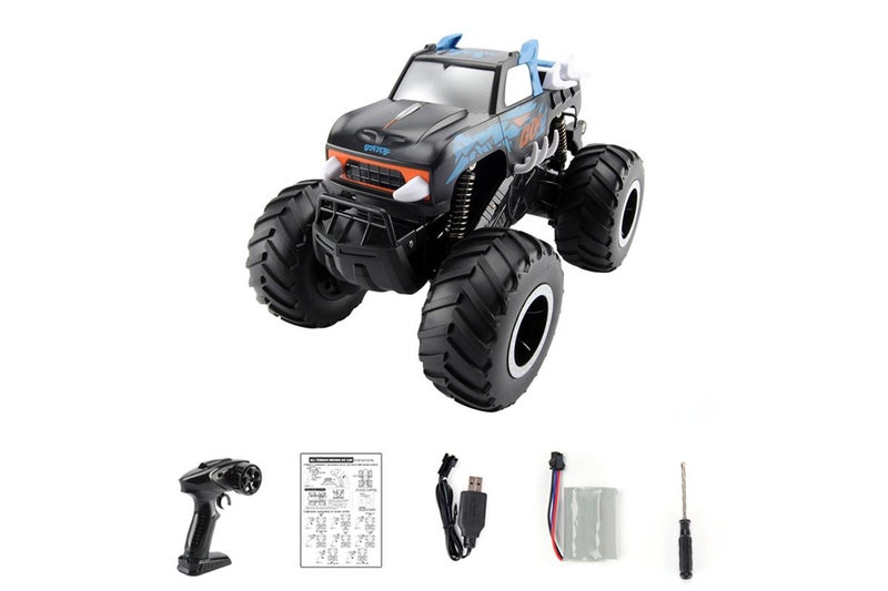 RC Monster Truck 2.4GHz All Terrain Car For Kids Off Road RC Truck-Blue Carousel 1