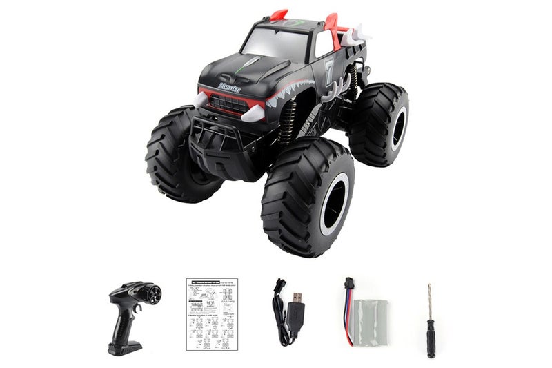 RC Monster Truck 2.4GHz All Terrain Car For Kids Off Road RC Truck-Red Carousel 1