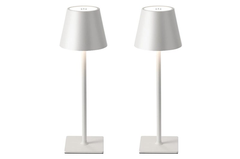 2Pcs Rechargeable Table Lamp 3 Color Cordless LED Table Lamp Touch Desk Lamp-Whi Carousel 1