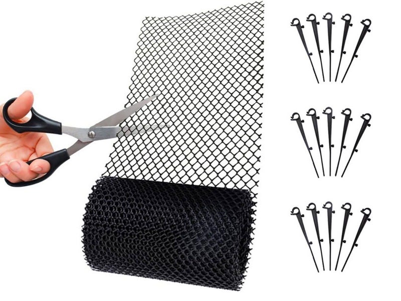 20m DIY Garden Gutter Guard Mesh Anti-rust Leaf Debris Interceptor Drain Net Carousel 1