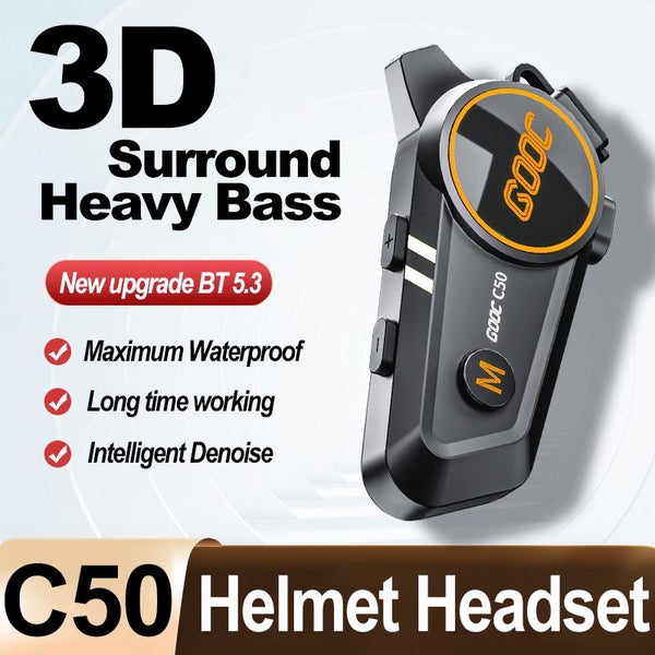 3D Surround Heavy Bass Motorcycle Helmet Headset Stereo Bluetooth Carousel 2
