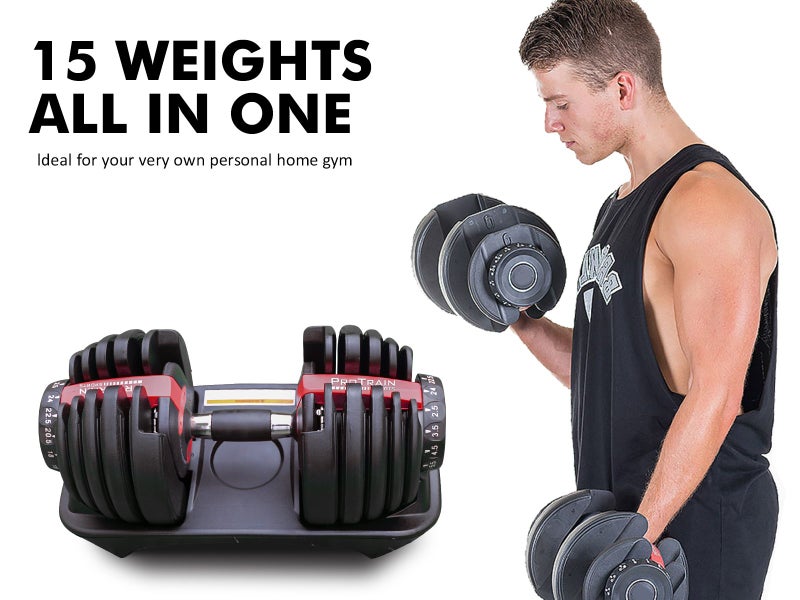 Adjustable Dumbbells x 2 Carousel 1