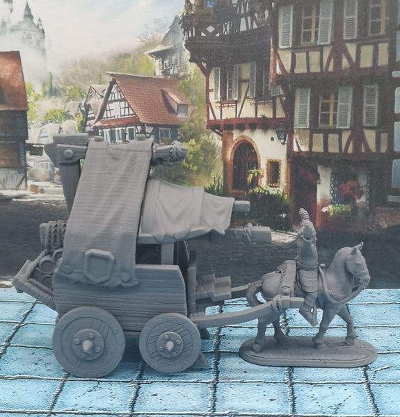 Horse and Cart Townsfolke Scatter Set Dungeons and Dragons dice4dungeons Brite Carousel 1