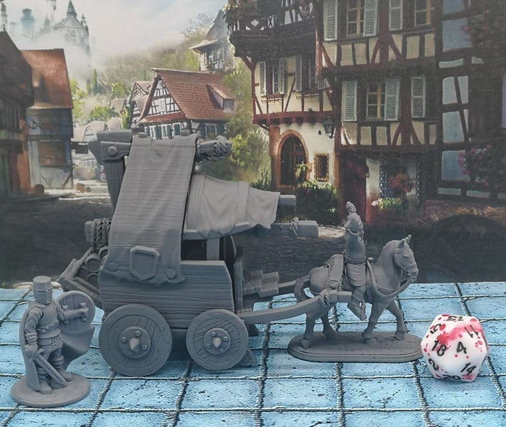 Horse and Cart Townsfolke Scatter Set Dungeons and Dragons dice4dungeons Brite Carousel 2