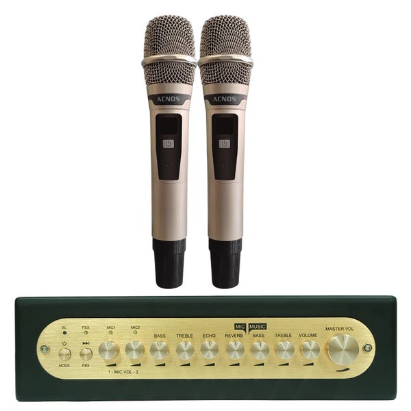 15.6" Karaoke Touch Screen System + ACNOS Mi-30s Mixer (with 2 UHF Wireless M... Carousel 2