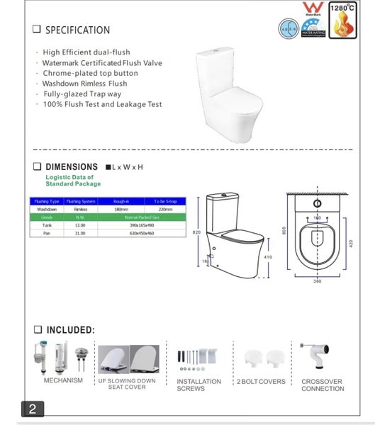 Two Piece Toilet Suite Carousel 2