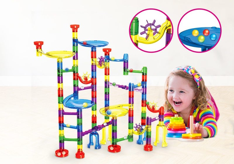Kids Marble Run Race Game Maze Carousel 1