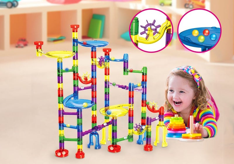 Kids Marble Run Race Game Maze Carousel 2