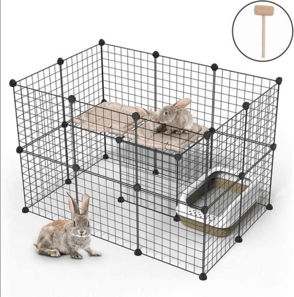 Foldable Pet Playpen Metal Fence Carousel 1