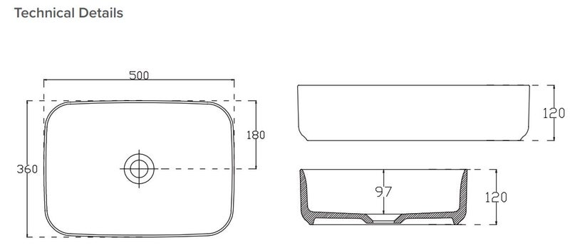 TONI RECTANGULAR VESSEL BASIN IN EMERALD GREEN - NEW Carousel 2