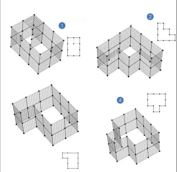 Foldable Pet Playpen Metal Fence Carousel 5