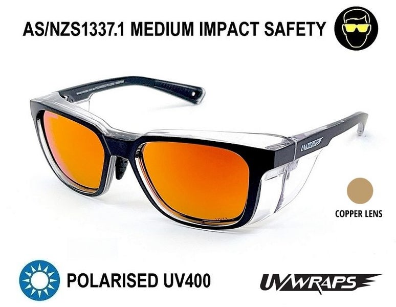 UV Wraps 1839 Polarised Safety Sunglasses (1839-POM) Carousel 1