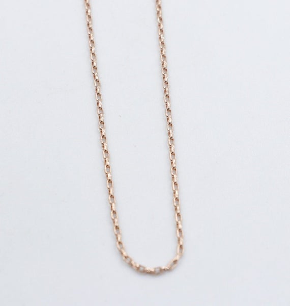 9ct Rose Gold Belcher Link Chain 55cm Carousel 1