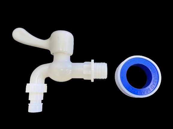 Tap & Thread Tape Set / Jerry Can Tap / Water Drum Container Tap / Plastic Tap Carousel 1