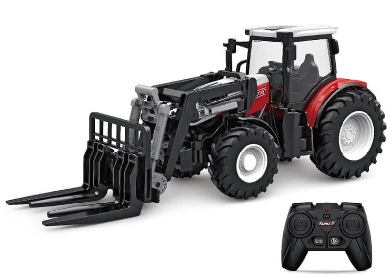 RC Farm Tractor 1/24 Scale Toy 4 Wheel with Front Fork Loader Carousel 1
