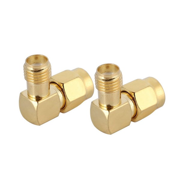 adapter connector sma female to sma male 2PCS SMA Female to SMA Male Right angle Carousel 5