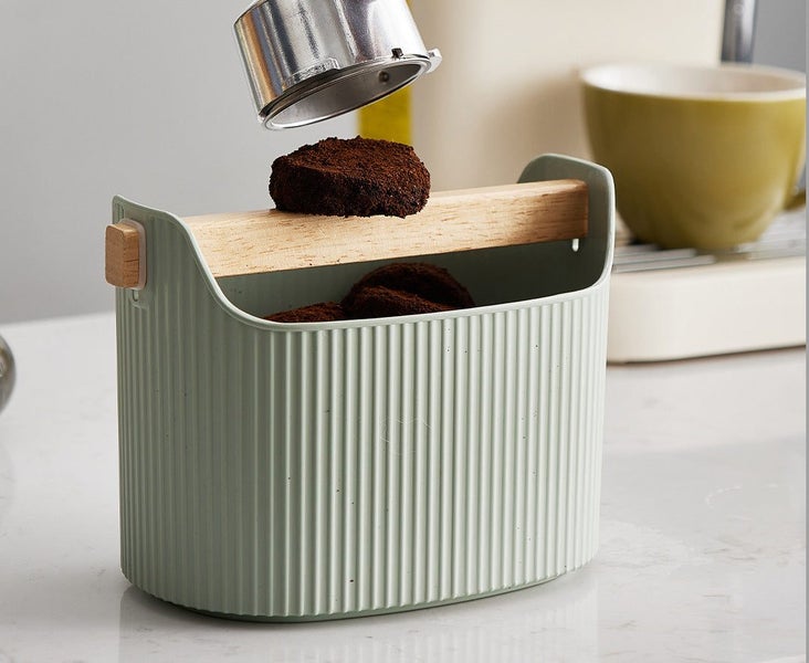 Coffee Knock Box for Barista Coffee Grind Blue 1.3L Carousel 13