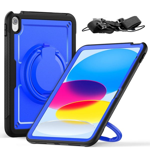 iPad A16 11th Gen 11 Inch 2025 Drop Protection Frosting Handle Case-DarkBlue Carousel 1