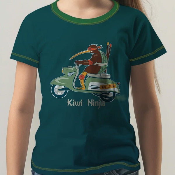 Ninja Kiwi - Kids T-Shirt Carousel 2