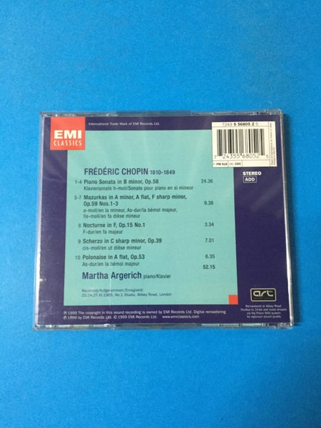 Martha Argerich: Chopin: The Legendary 1965 Recording (EMI Classics) (CD) Carousel 2